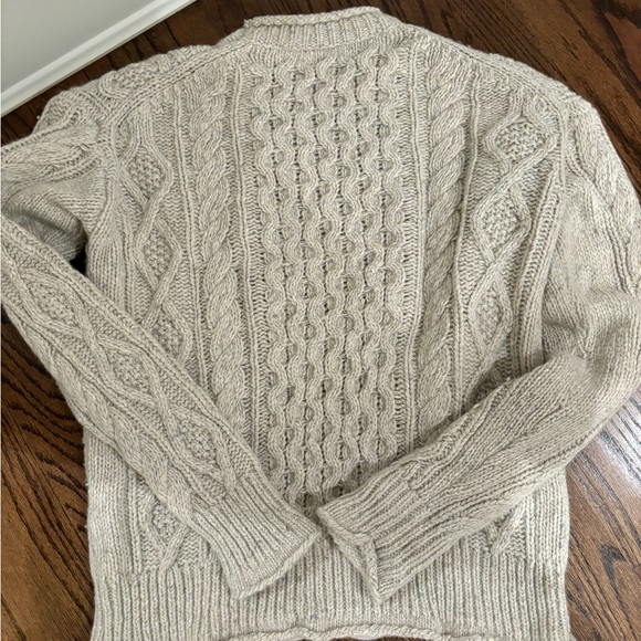 Alex Mill Cream Cable Knit Sweater - Picture 9 of 10